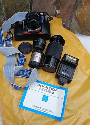 Плівковий фотоапарат praktica mtl 5 b в повному комплекті.
