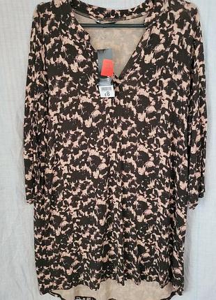 Футболка- туника большого размера