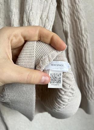 Бежева котонова жіноча кофта 4