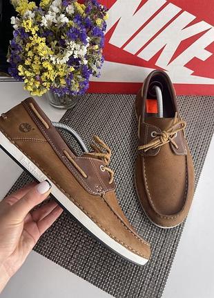 Оригинальные кожаные мокасины timeberland