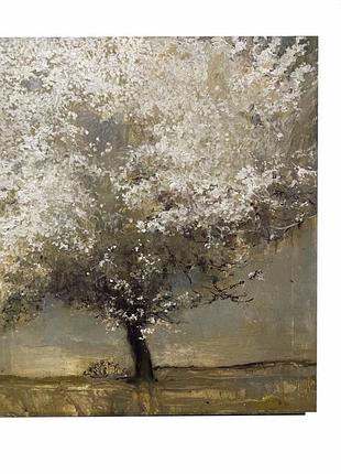 Картина маслом (олійними фарбами) на полотні дерево пейзаж абстракція 50х60 см