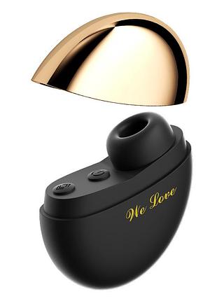 Стимулятор клітора вакуумно-хвильовий вуманайзер portable sucker 10 режимів usb type-c зарядка чорний