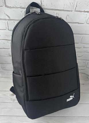 Тканевый черный рюкзак  среднего размера