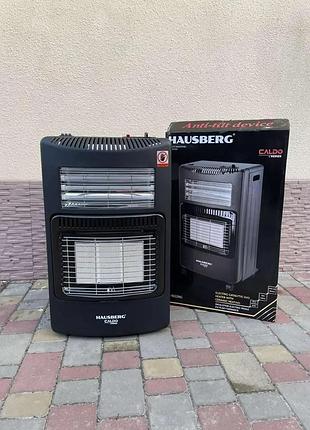 Нагреватель газово-электрический hausberg hb-1022ng 2-в-1, 4.2 квт + 1.2 квт, керамический, до 60 м2