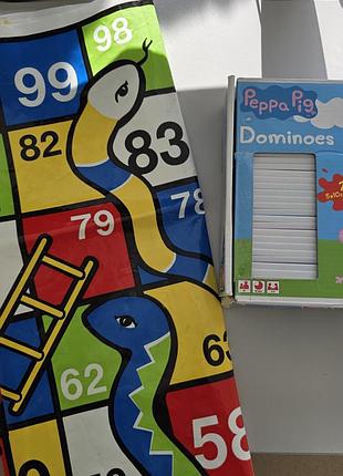 Набір гри настільна підлогова свинка пеппа змеки та драбини від 3 років