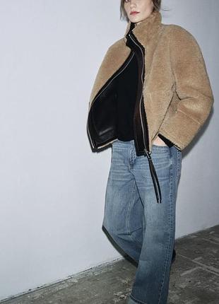 Шуба дублянка zara xs 34 s 36 m 38