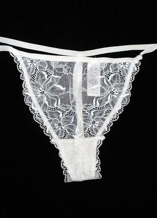Uk 10 сексуальные прозрачные кружевные трусики стринги george