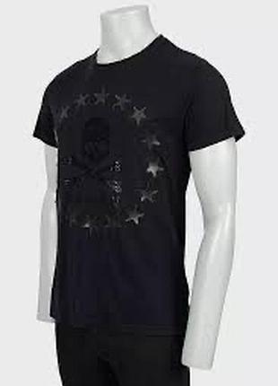 Футболка philipp plein чорна skull & bones розмір s