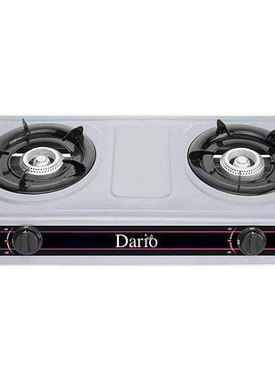 Таганок газовий настiльний (2 к., нерж.) dr1012g тм dario