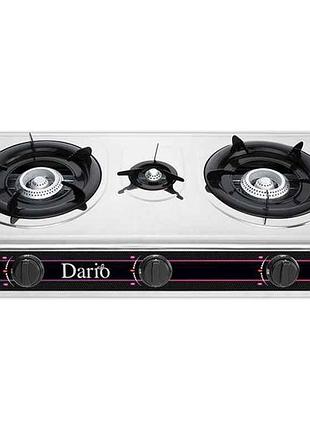 Таганок газовий настiльний (3 к., нерж.) dr1014g тм dario