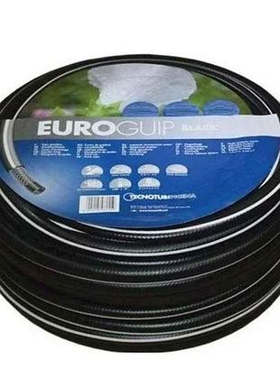 Шланг для поливу 3/4 (25м) euro guip black (бухта) tm tecnotubi