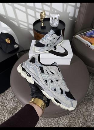 Чоловічі кросівки  asics gel-nyc grey metallic black