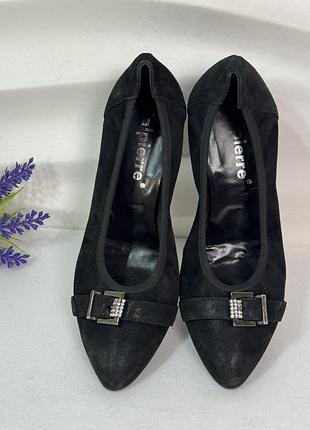 Роскошные элегантные мягкие туфельки с фианитами и пряжками