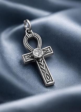 Підвіска срібло 925 кулон срібний єгипетський хрест анкх 392