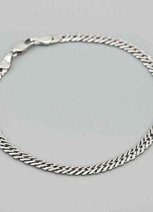 Браслет ромбік з візерунком 44017 4мм позолота біле золото тм xuping