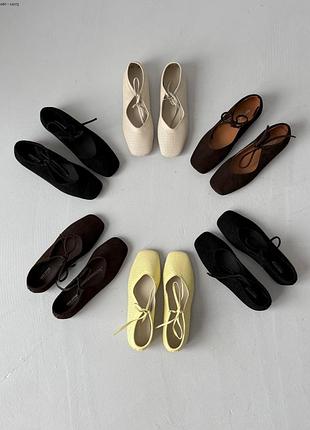 Балетки жіночі натуральна шкіра і замша
