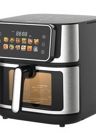 Аэрогриль электрический sokany 8 литров сенсорная мульти печь 2000 вт аэрофритюрница бытовая для дома sk-10118