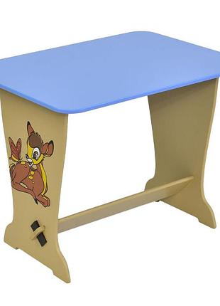 6223 стол парта олененок бемби цвет голубой мася