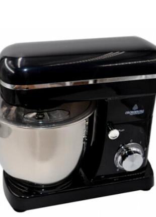 Тестомес миксер crownberg cb-3405 черный мощный планетарный тестомес 2200 вт