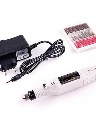 Портативный фрезер-ручка для маникюра dm-100 с фрезами комплект