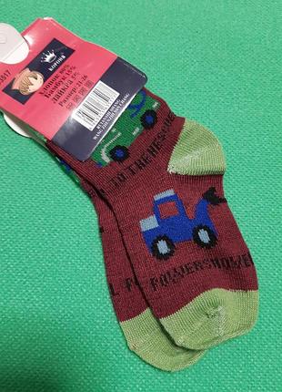 Носки для мальчика бордовые - 21-26 размер, по стельке 11-13см, 80% хлопок, 15% бамбук, 5% лайкра