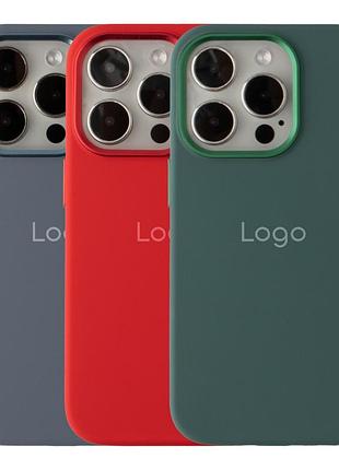 Чохол silicone case metal buttons (aa) для iphone 14 pro max