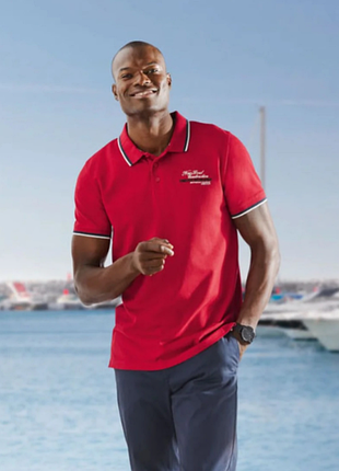 Чоловіча червона футболка поло livergy