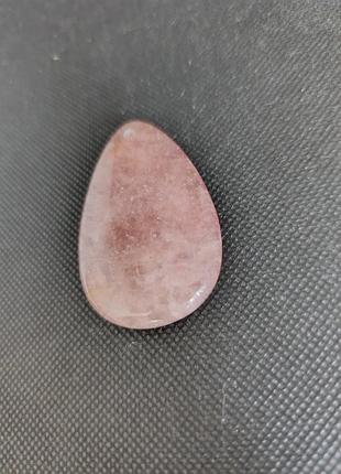 Кулон клубничный кварц