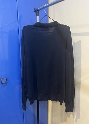 Кофта джемпер поло чоловіча zara xl синя 4