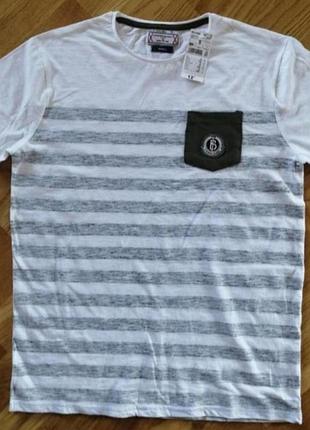 Хлопковая футболка мужская kiabi slim s