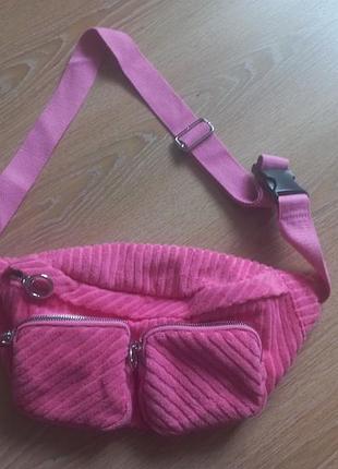Натуральная сумка -носить-пояс-плече