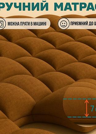 Раскладное кресло шезлонг leobro zero gravity premium plus коричневое (lb-zgc-e1-brn) 3