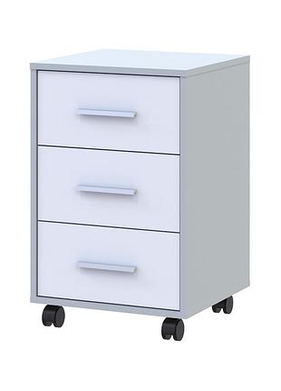 Тумба офисная doros т3 43х42х66,4 см серый/белый (drs-011402)