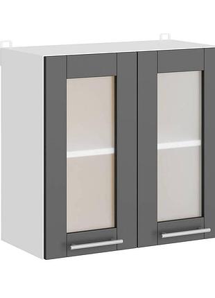 Кухонный модуль витрина эверест эко 600 дуб крафт белый/графит 60х30х58 см (dtm-071004)