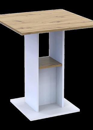 Стіл на кухню doros коуд 70х70х74 см білий/дуб артизан (drs-011439)