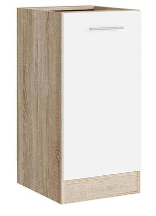 Кухонный модуль нижний эверест эко 400 дуб сонома/нимфея альба (белый) (без столешницы) 40х46х82 см (dtm-071044)