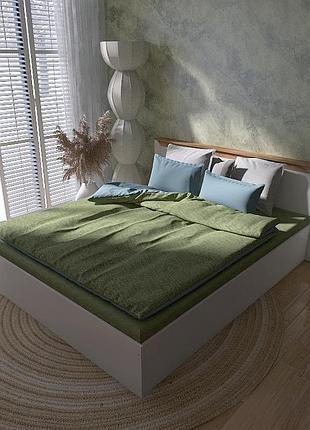 Ліжко двоспальне еверест нордік-1600 (підйомний механізм) 160х200 см білий + дуб крафт золотий (dtm-5559)