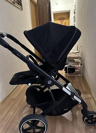 Коляска cybex balios s 2 в 1 чорна-дитячий візок від народження і приблизно до 4 років дитини