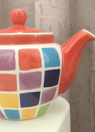 Яскравий брендовий чайник whittard of chelsea (англія), мозаїка