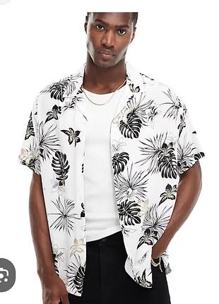 Мужская брендовая рубашка на короткий рукав