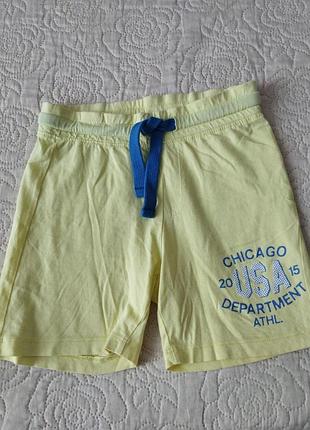 Коттоновые легкие шортики 5-6 р