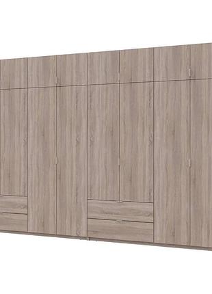 Шкаф для одежды doros лукас дуб сонома 4+4 дсп 360х50х240 drs-011712 (42005143)