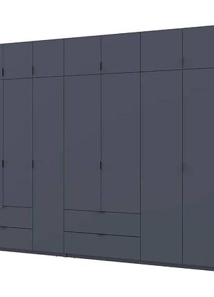 Шкаф для одежды doros лукас графит 3+4 дсп 300х50х240 drs-011698 (42005133)