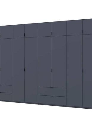Шкаф для одежды doros лукас графит 4+4 дсп 360х50х240 drs-011702 (42005145)
