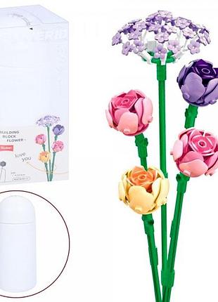 Конструктор sluban квіти півонії 198 деталей m38-b1101-17