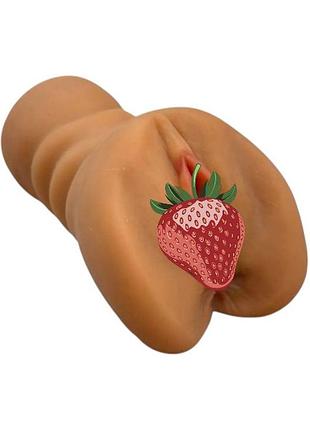 Мужской двойной мастурбатор 2 в 1 анус и вагина