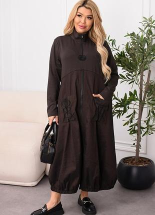 Платье бохо со шнуровкой на юбке 48-62 р-р