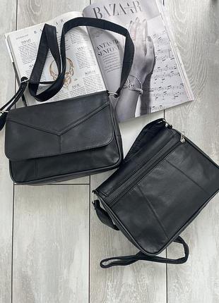 Класична шкіряна сумочка натуральна шкіра