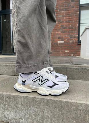 Женские кроссовки nb 9060 «white black’