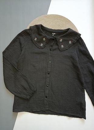 Блуза, блузка муслиновая на девочку 11-12 лет (146-152 см), kiabi.